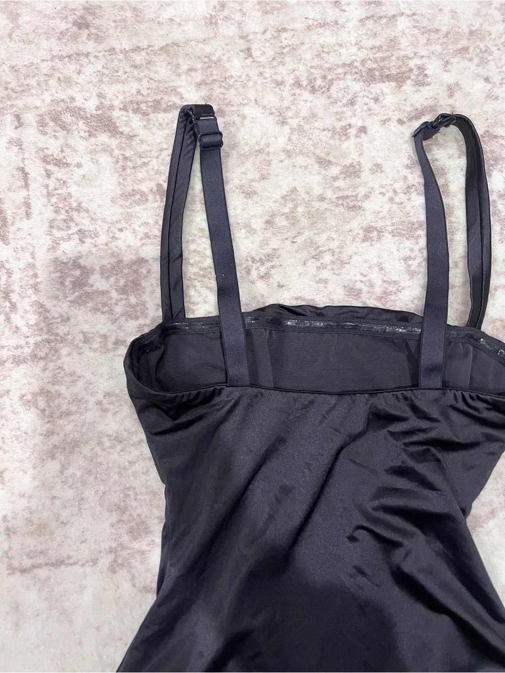 Skims Gunmetal Black One Piece Swimsuit
